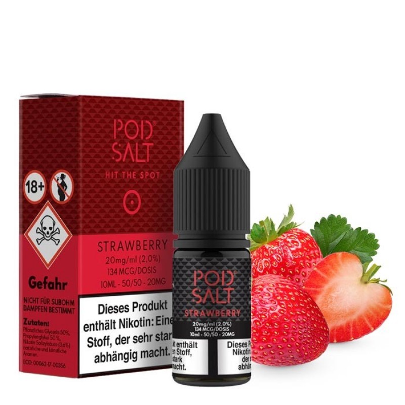 POD SALT CORE - Strawberry Nikotinsalz