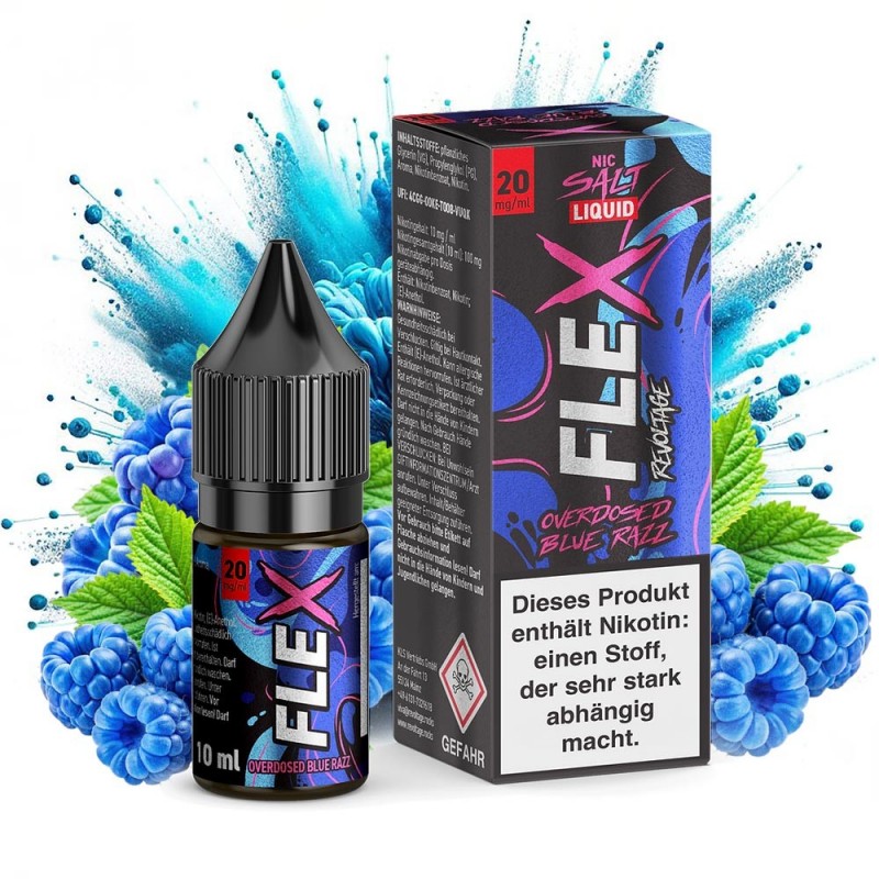 FLEX - Overdosed Blue Razz Nikotinsalz