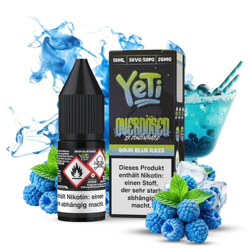 Yeti Overdosed - Sour Blue Razz Nikotinsalz