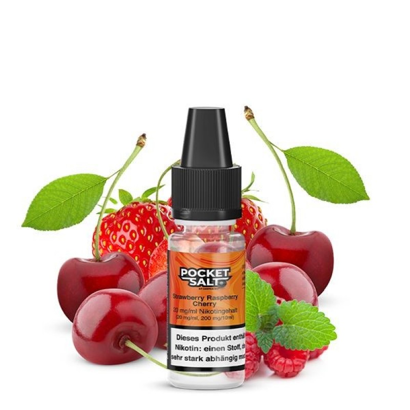 POCKET SALT - Strawberry Raspberry Cherry Nikotins...